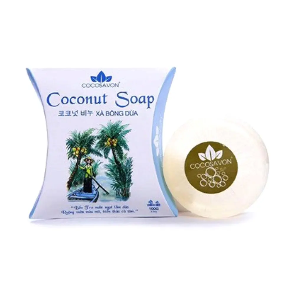 Xà Bông Dừa, Coconut Soap, 3.5 oz (100g) - COCOSAVON
