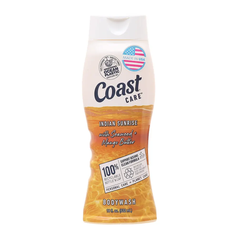 Sữa Tắm Rong Biển & Bơ Xoài, Body Wash, Indian Sunrise, with Seaweed & Mango Butter, 18 fl oz (532ml) - COAST