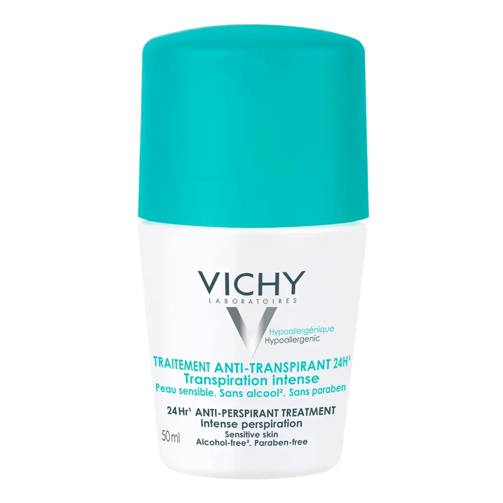 Lăn Khử Mùi Khô Thoáng Cho Da Nhạy Cảm, Anti-Perspirant Deodorant 48H, Sensitive Skin, Alcohol Free (50ml) - VICHY