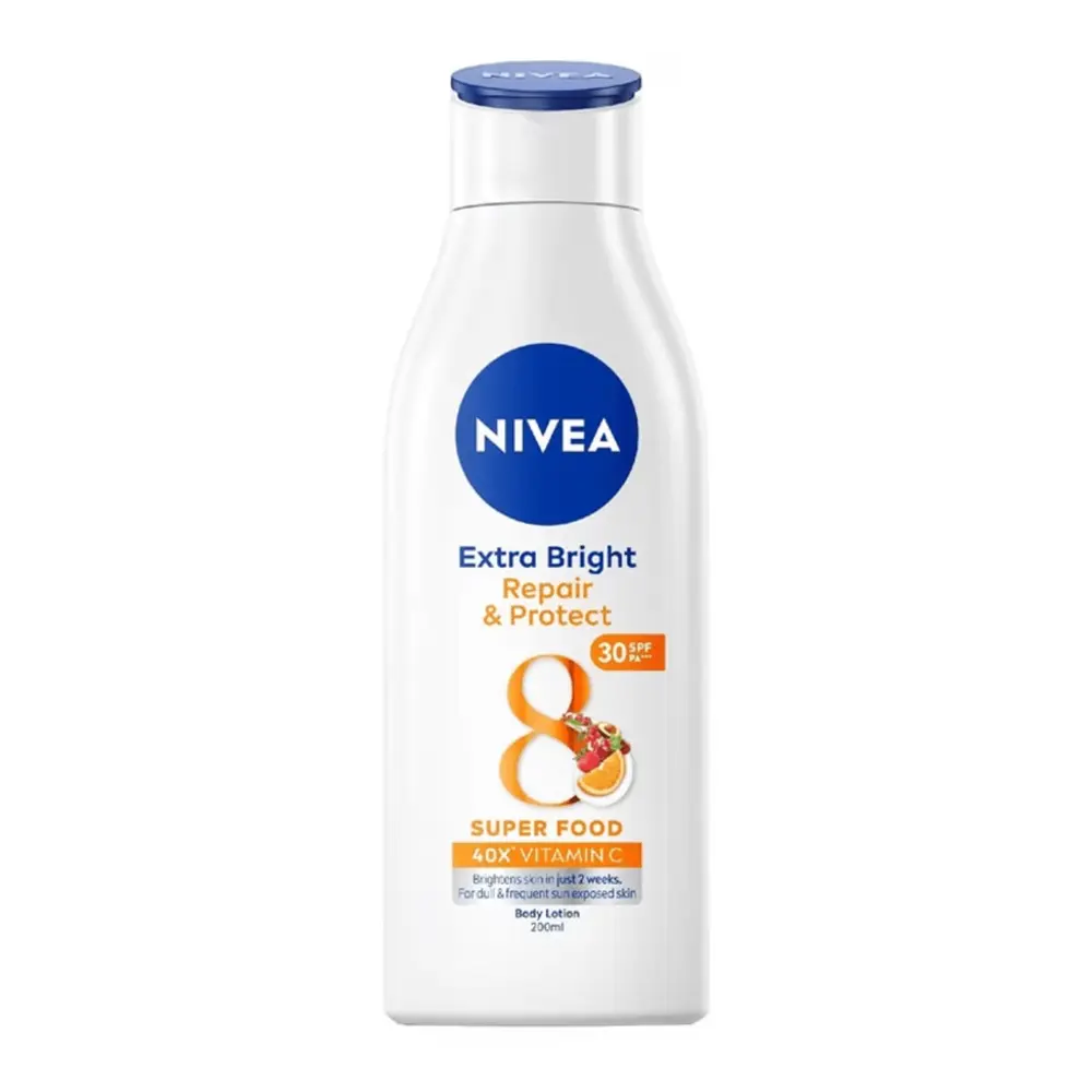 Sữa Dưỡng Thể Phục Hồi Chống Nắng, Extra White, Repair & Protect Body Lotion, Sun Sensitive Skin (200ml) - NIVEA
