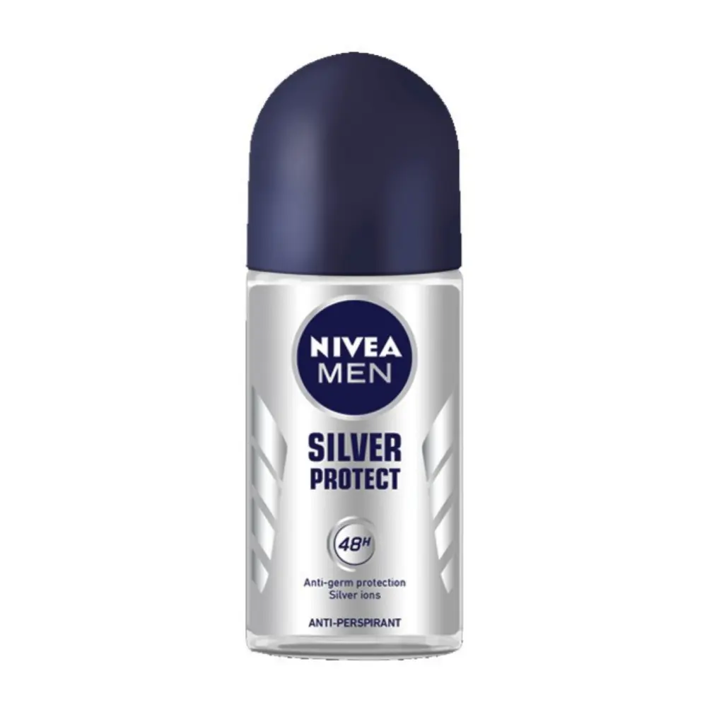 Lăn Khử Mùi Nam Phân Tử Bạc, Men, Anti-Perspirant, Silver Protect (50ml) - NIVEA