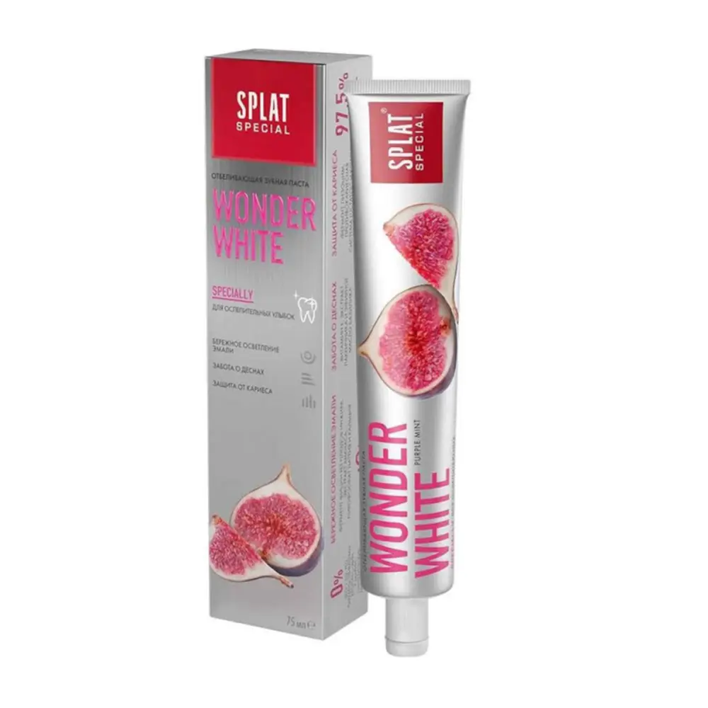 Kem Đánh Răng Giúp Trắng Răng, Wonder White Toothpaste, Purple Mint (75ml) - SPLAT