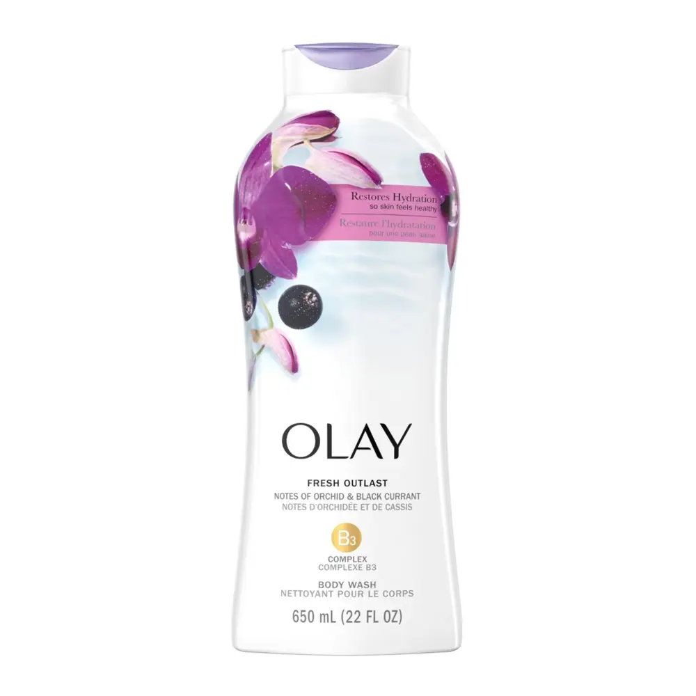 Sữa Tắm Hoa Lan & Lý Chua Đen, Body Wash, Fresh Outlast Soothing Orchid & Black Currant, 22 fl oz (650ml) - OLAY