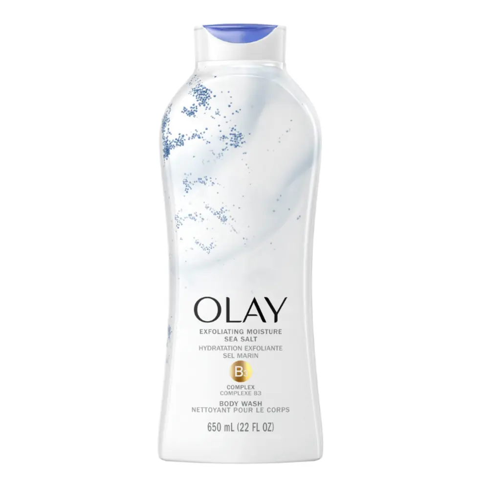 Sữa Tắm Tẩy Tế Bào Chết Muối Biển, Body Wash, Exfoliating Moisture Sea Salt, 22 fl oz (650ml) - OLAY