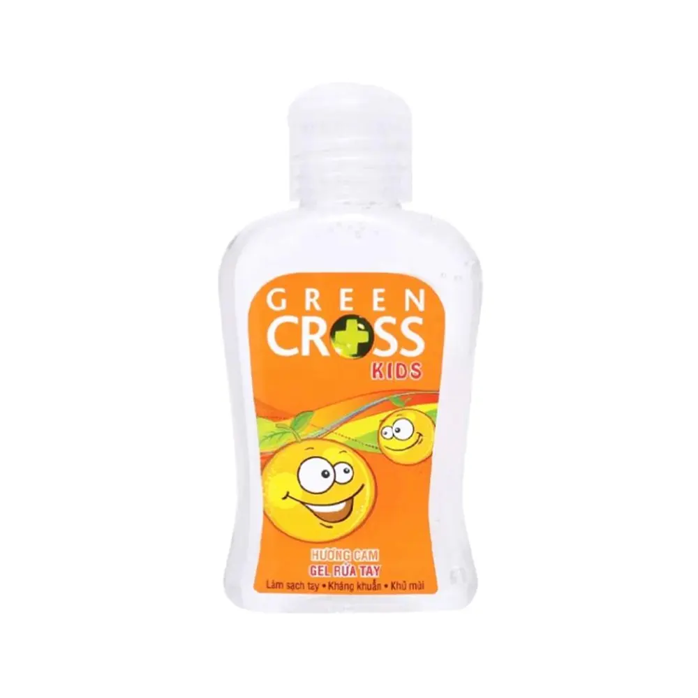 Gel Rửa Tay Diệt Khuẩn Hương Cam Dành Cho Trẻ Em, Kids Gel Hand Sanitizer, Orange (100ml) - GREEN CROSS