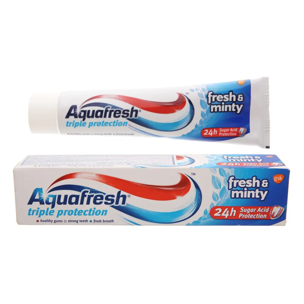 Kem Đánh Răng Bạc Hà Tươi Mát, Triple Protection, Fresh & Minty (100ml) - AQUAFRESH