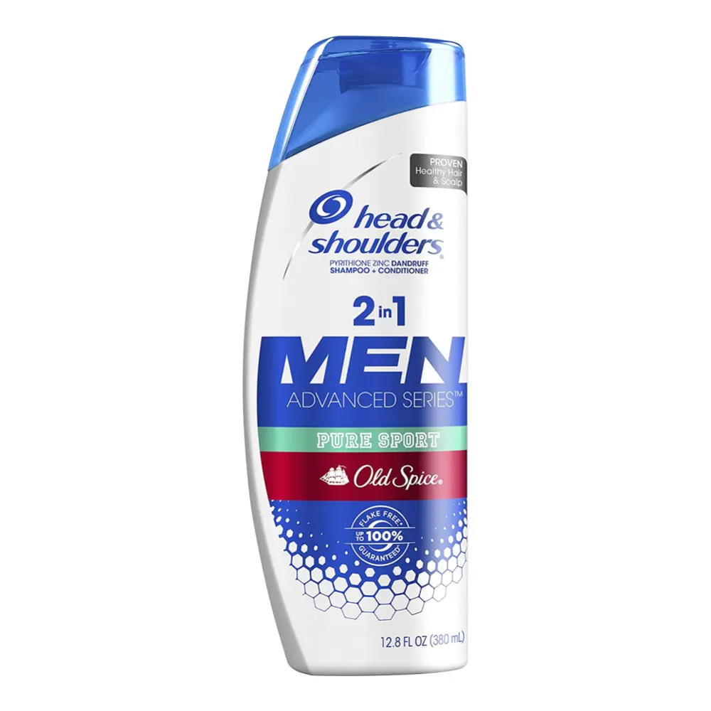 Dầu Gội & Xả Cho Nam, 2 in 1 Shampoo + Conditioner, Men, Pure Sport Old Spice, 12.8 fl oz (380ml) - HEAD & SHOULDERS