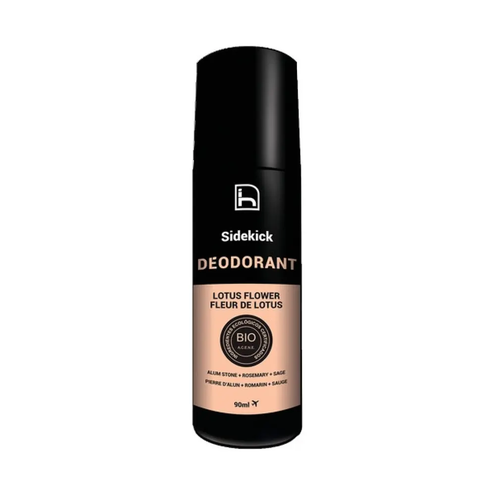 Lăn Khử Mùi Nam Hương Sen Hữu Cơ, Sidekick Deodorant, Lotus Flower, Bio Vegan (90ml) - HOMO NATURALS