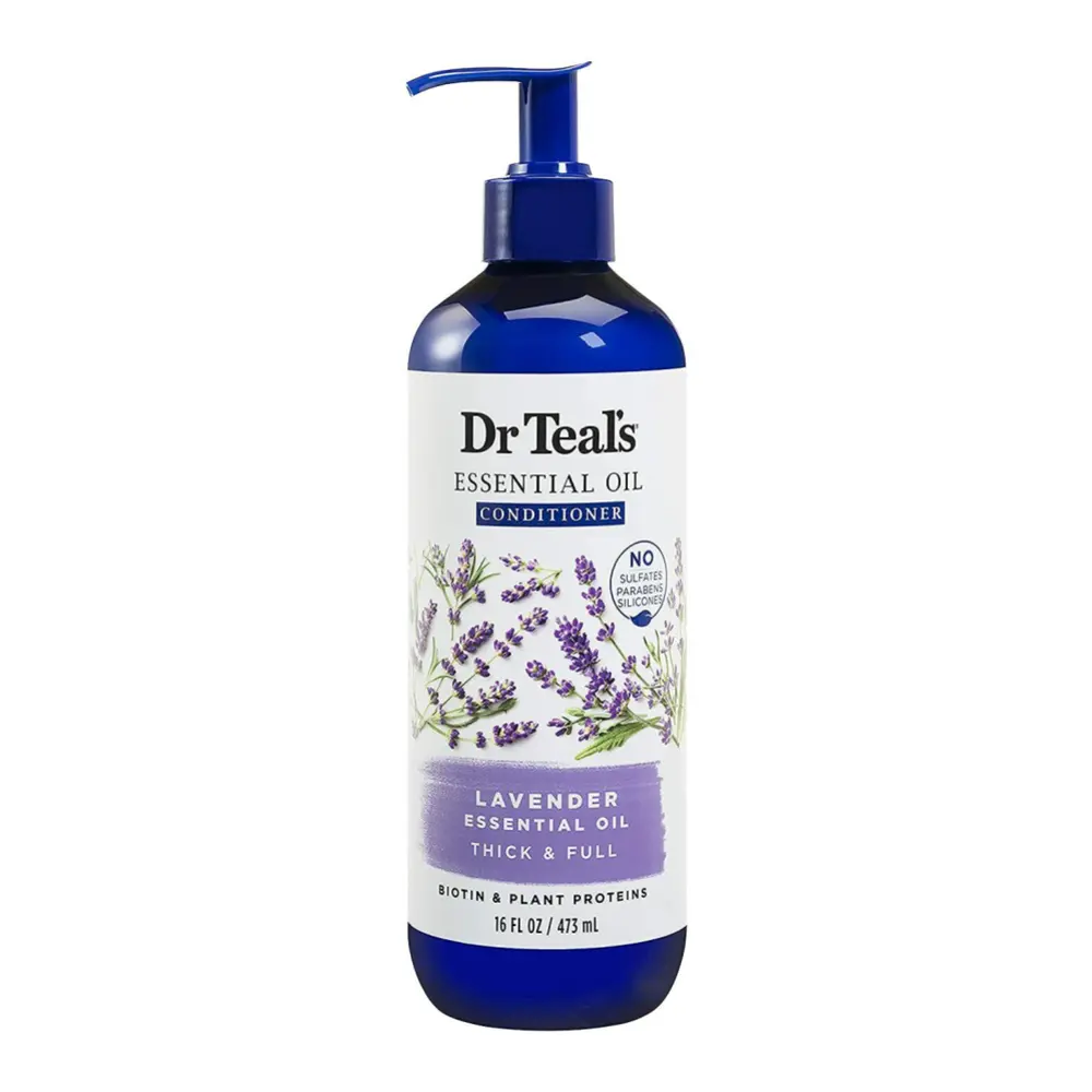 Dầu Xả Tinh Dầu Làm Dày Tóc Hoa Oải Hương, Essential Oil Conditioner, Lavender Thick & Full, 16 fl oz (473ml) - DR TEAL'S