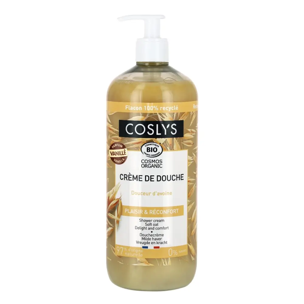 Sữa Tắm Thư Giãn Yến Mạch Hữu Cơ, Shower Cream Soft Oat, Delight & Comfort (1L) - COSLYS