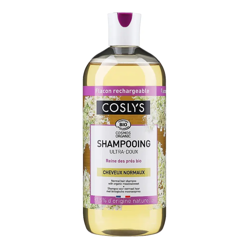 Dầu Gội Hữu Cơ Chiết Xuất Cây Râu Dê, Normal Hair Shampoo with Organic Meadowsweet (500ml) - COSLYS