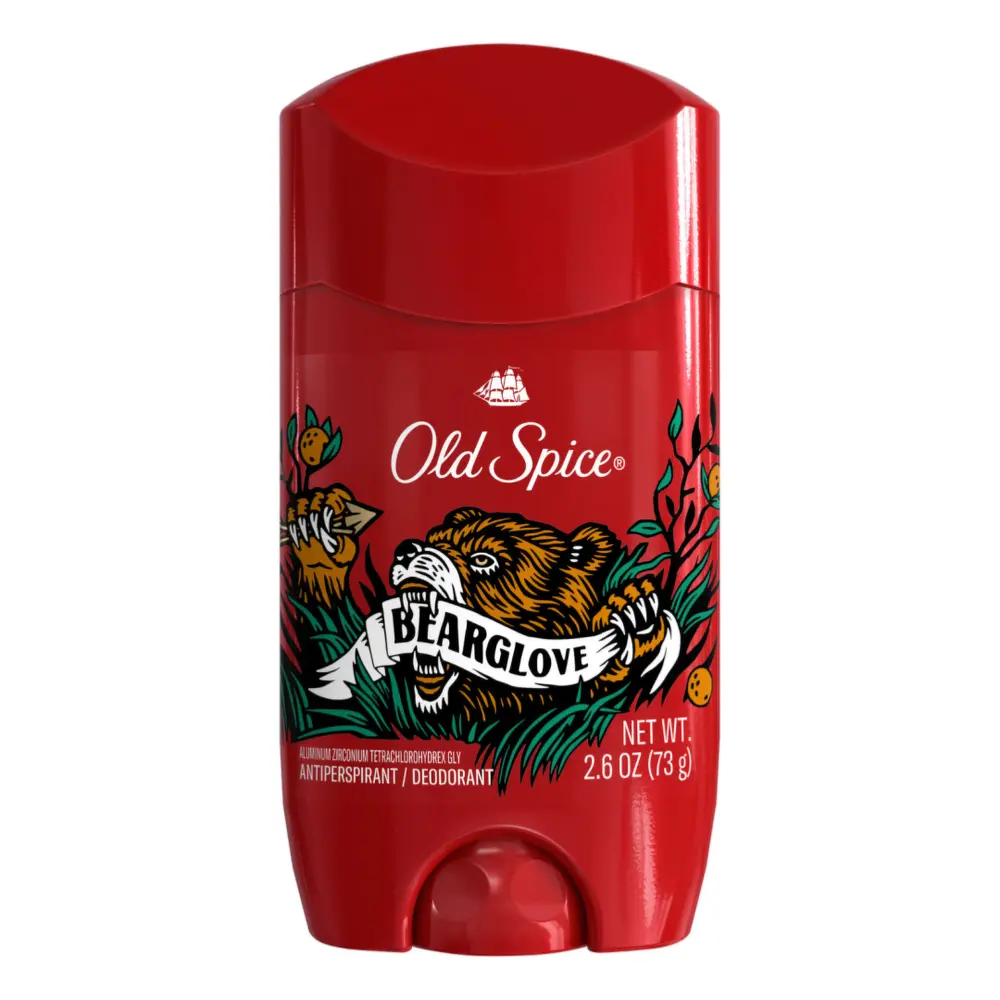 Sáp Khử Mùi Cơ Thể, Anti-Perspirant & Deodorant, Bearglove, 2.6 oz (73g) - OLD SPICE