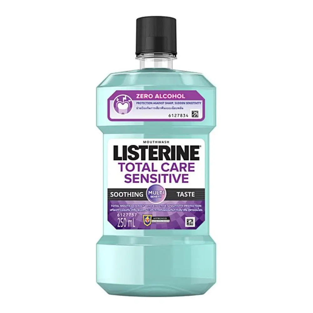 Nước Súc Miệng Cho Răng Nhạy Cảm, Mouthwash, Total Care Sensitive, Zero Alcohol (250ml) - LISTERINE