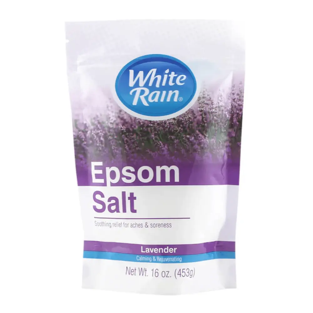 Muối Tắm Epsom Hoa Oải Hương, Epsom Salt, Lavender, 16 oz (453g) - WHITE RAIN