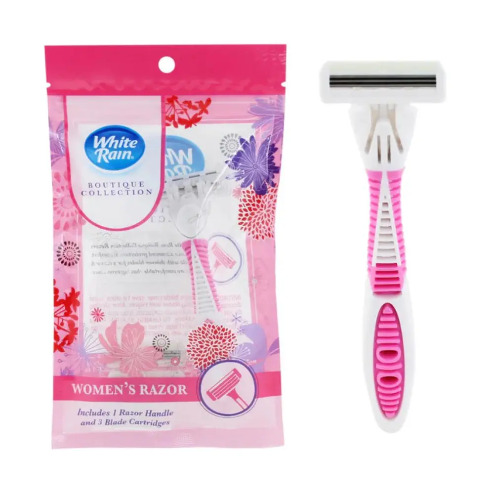 Dao Cạo Dành Cho Nữ, Boutique Collection, Women`s Razor, 3 Blade Cartridges - WHITE RAIN