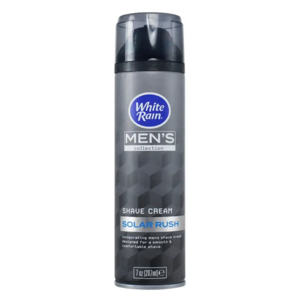 Kem Cạo Râu, Men`s Collection, Shave Cream, Solar Rush, 7 oz (207ml) - WHITE RAIN