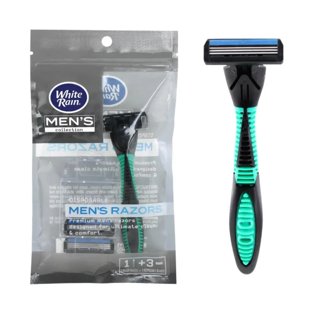 Dao Cạo Dành Cho Nam, Men`s Collection, Men`s Razor, 3 Disposable Blades - WHITE RAIN