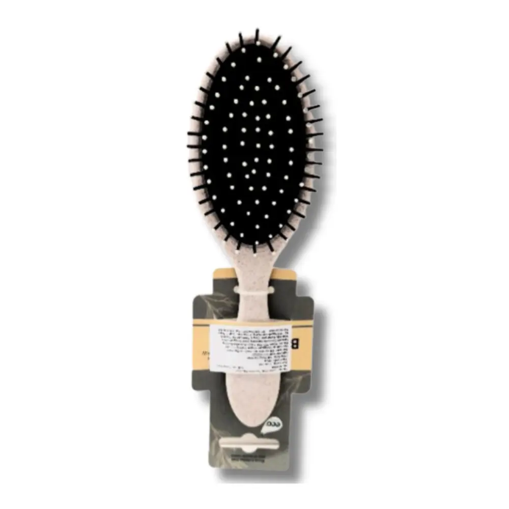 Lược Chải Tóc Hình Bầu Dục, Hair Brush Oval, Infused with Wheat & Straw (22 x 7cm) - UNCLE BILLS