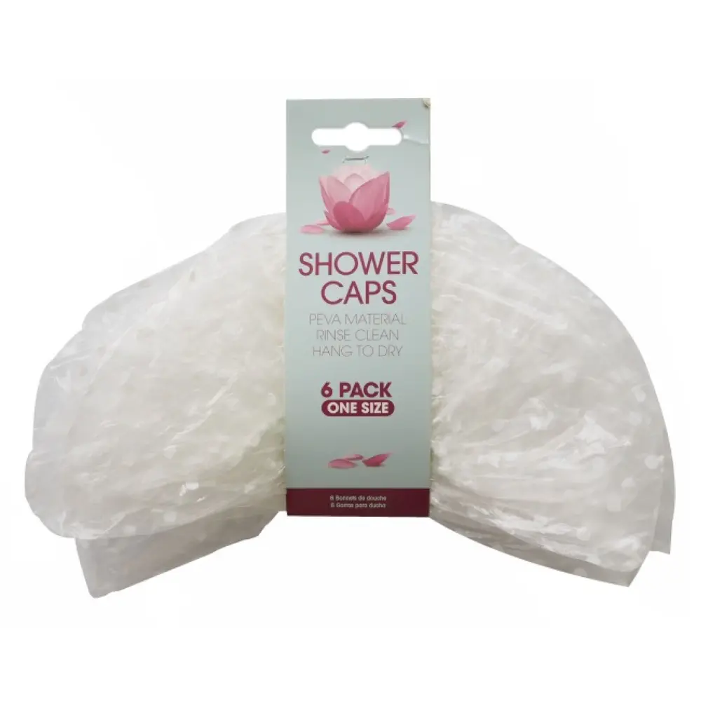 Nón Trùm Tóc Khi Tắm, Reusable Shower Caps, 6 Cái - UNCLE BILLS