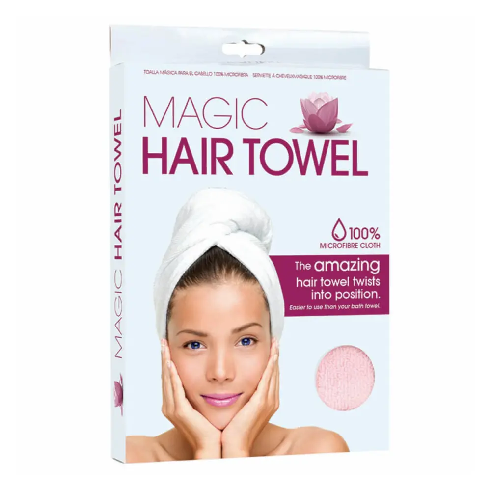 Khăn Trùm Tóc Nhanh Khô, Magic Hair Towel, 100% Microfibre Cloth (62 x 22cm) - UNCLE BILLS