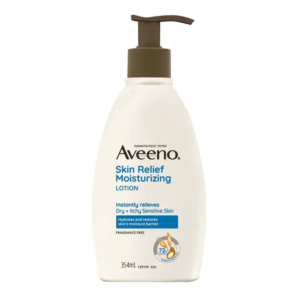 Sữa Dưỡng Thể Làm Dịu Da, Skin Relief Moisturizing Lotion, Fragrance Free (354ml) - AVEENO