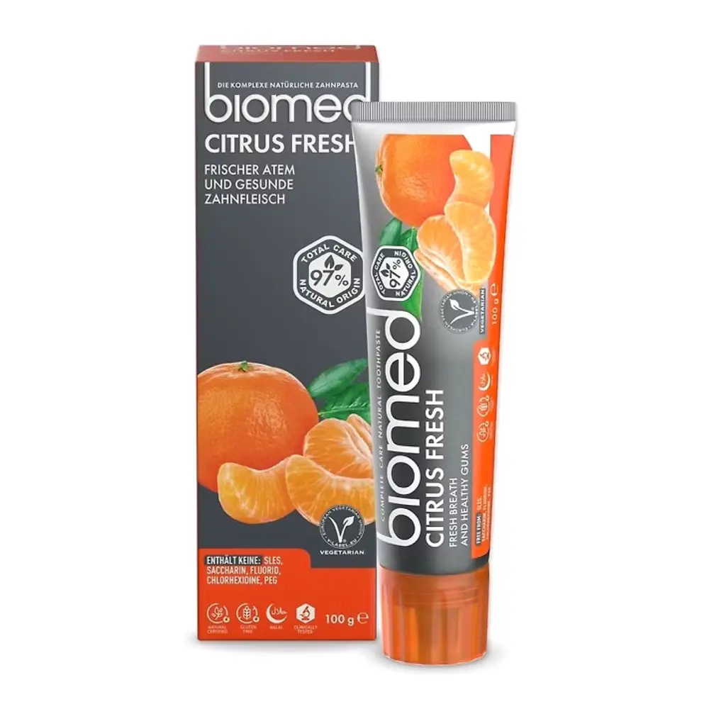 Kem Đánh Răng Giúp Hơi Thở Thơm Mát & Khỏe Nướu, Citrus Fresh, Complete Care Natural Toothpaste, Grapefruit Mandarin Lemon & Mint (100g) - BIOMED