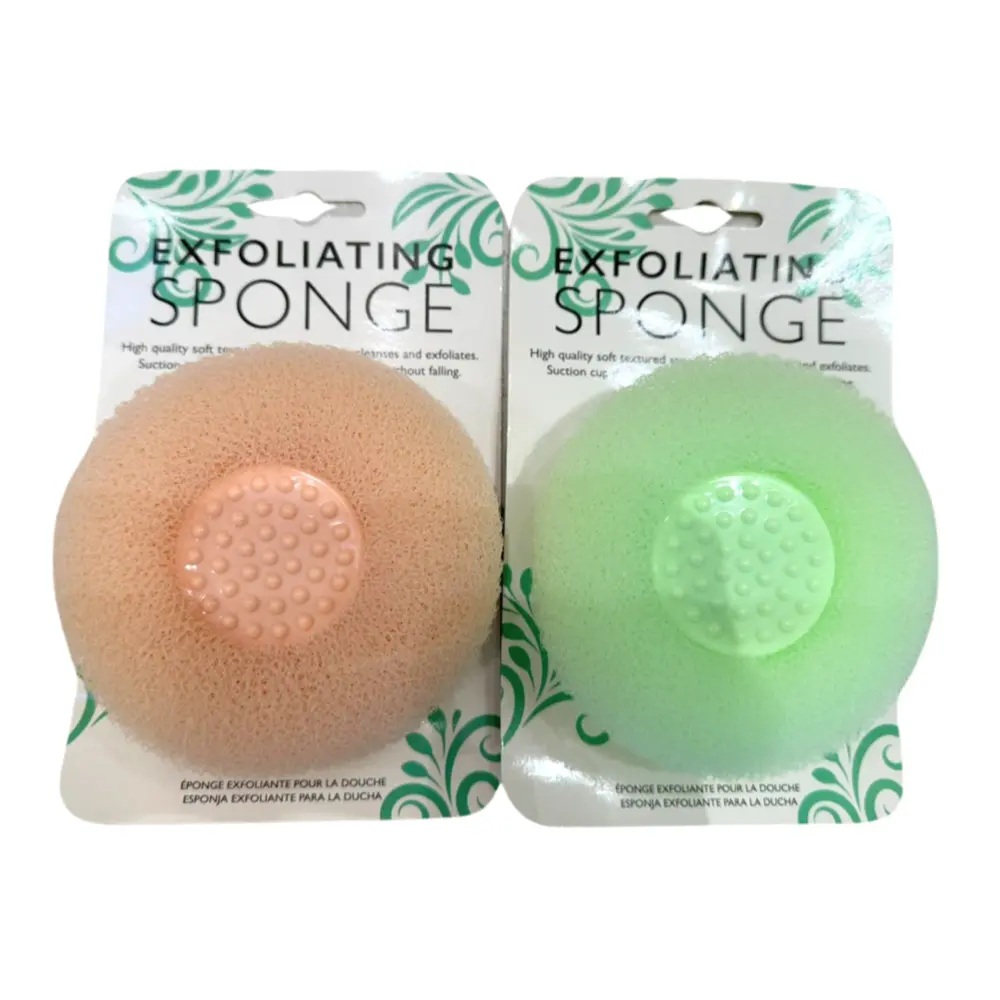 Bông Tắm Tẩy Da Chết, Exfoliating Shower Sponge with Suction - UNCLE BILLS