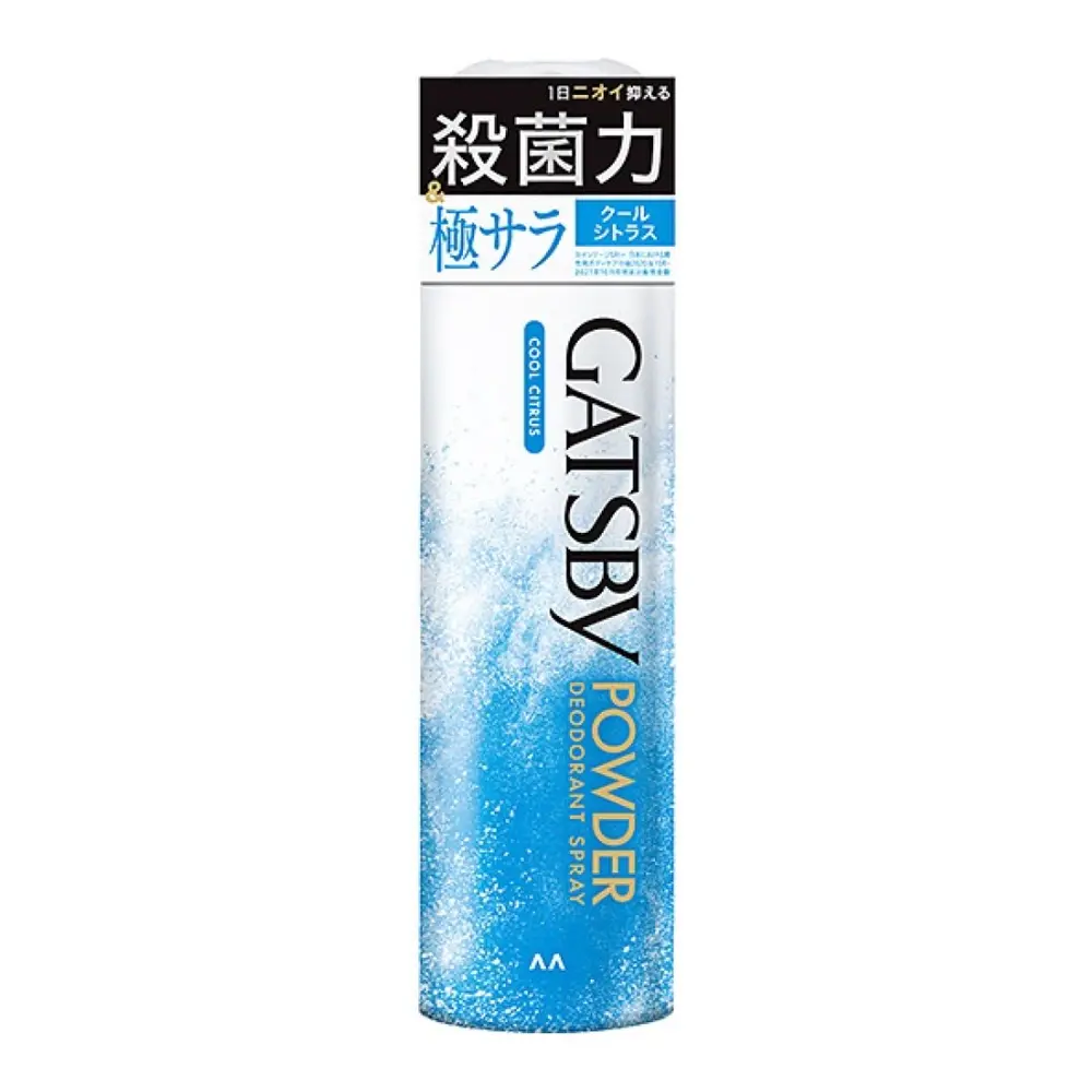 Xịt Khử Mùi Cho Nam, Powder Deodorant Spray, Cool Citrus (130g) - GATSBY
