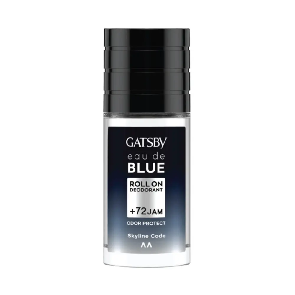 Lăn Khử Mùi Cho Nam, Eau de Blue Roll On Deodorant, Skyline Code (50ml) - GATSBY
