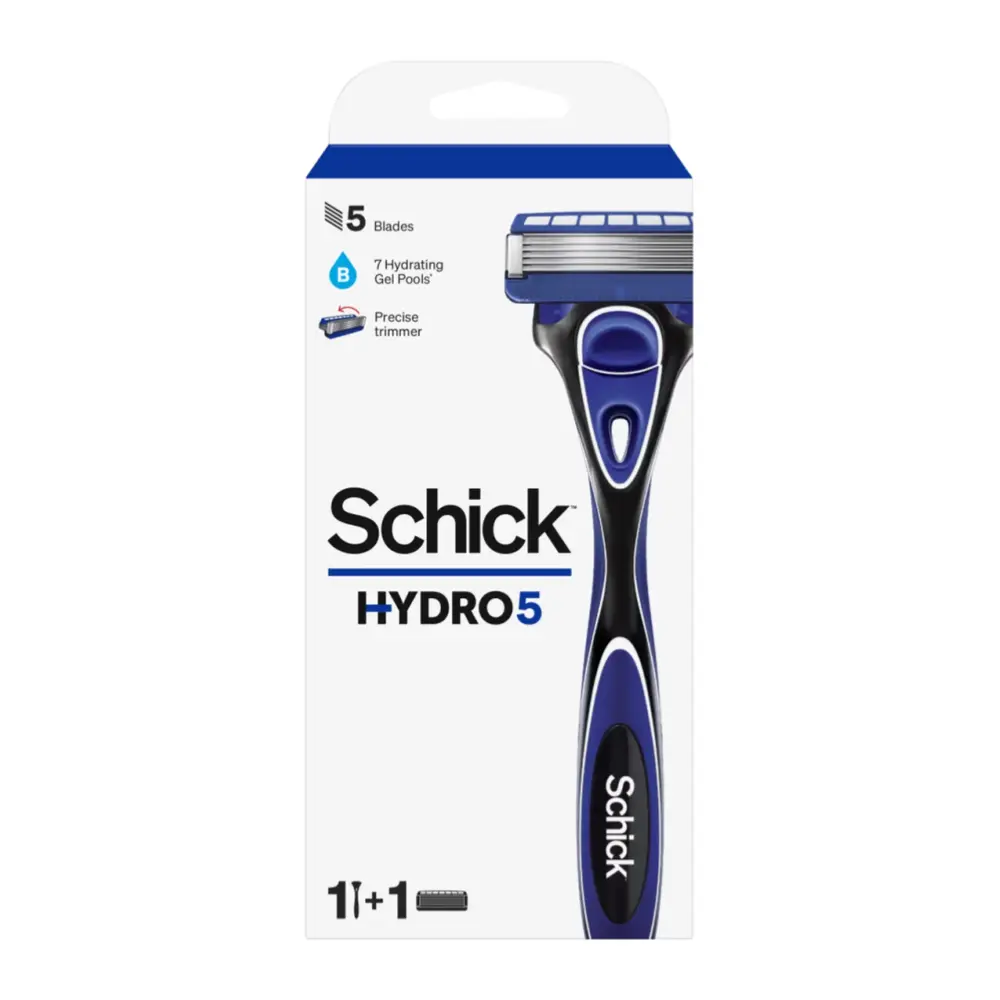 Dao Cạo Dành Cho Nam, Hydro 5, Refillable Men`s Razor, 5 Blades, 1 Cái - SCHICK