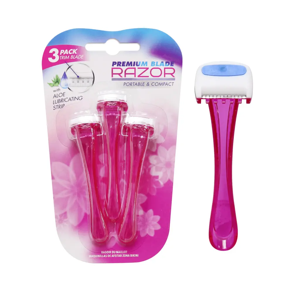 Dao Cạo Dành Cho Nữ, Premium Blade Bikini Razor, 3 Cái - UNCLE BILLS