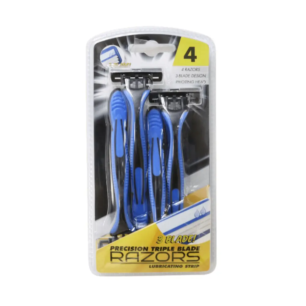 Dao Cạo Dành Cho Nam, Precision Triple Blade Razors, 4 Cái - UNCLE BILLS