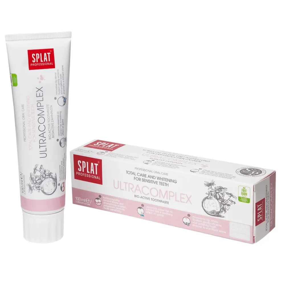 Kem Đánh Răng Chăm Sóc Toàn Diện & Làm Trắng Răng Nhạy Cảm, Ultracomplex, Bio-Active Toothpaste (100ml) - SPLAT