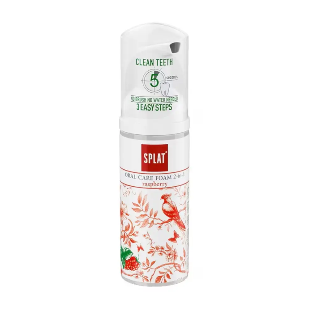 Bọt Súc Miệng Chăm Sóc Toàn Diện Hương Mâm Xôi, Express Oral Care Foam, Raspberry (50ml) - SPLAT