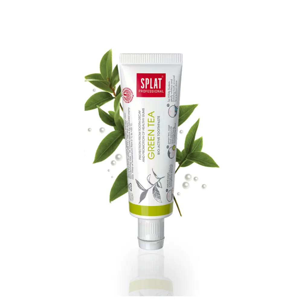 Kem Đánh Răng Thảo Mộc Ngừa Sâu Răng & Bảo Vệ Nướu, Green Tea, Bio-Active Toothpaste, Travel Size (20ml) - SPLAT