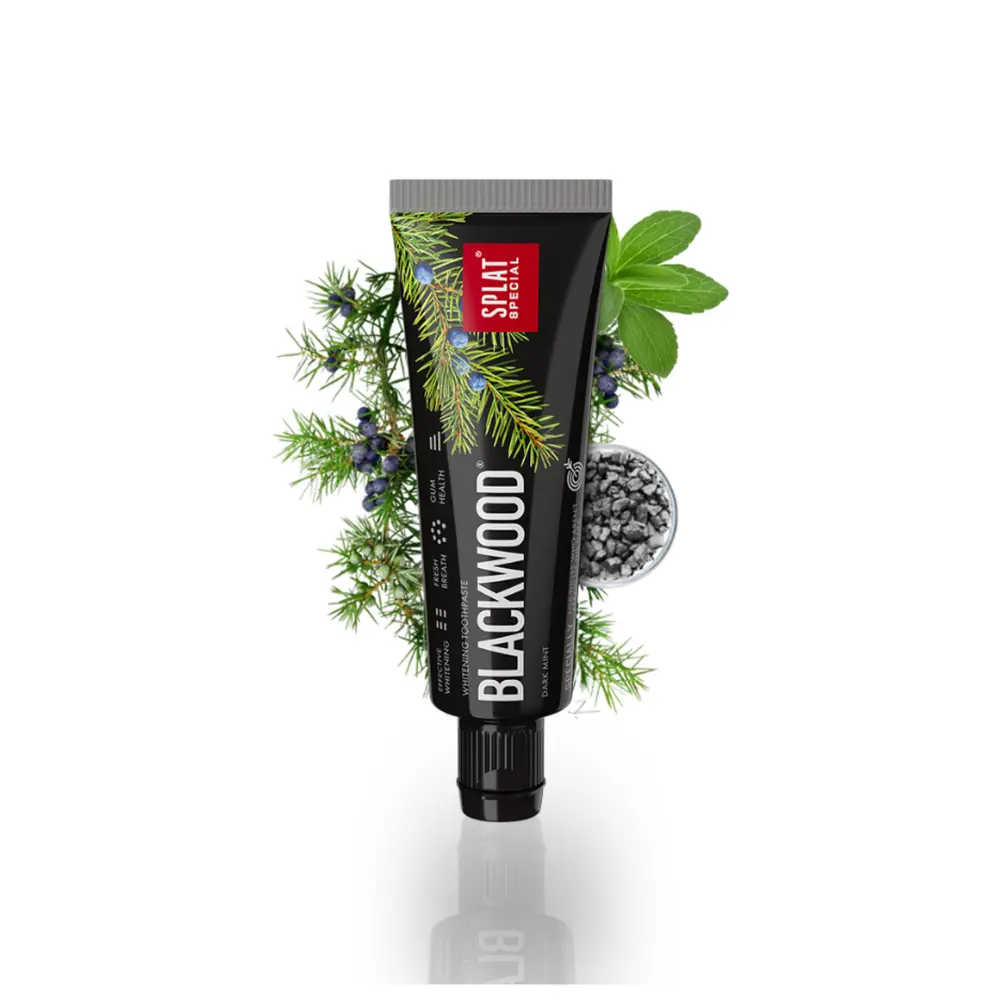 Kem Đánh Răng Than Hoạt Tính Làm Trắng Răng, Blackwood, Whitening Toothpaste, Travel Size (20ml) - SPLAT