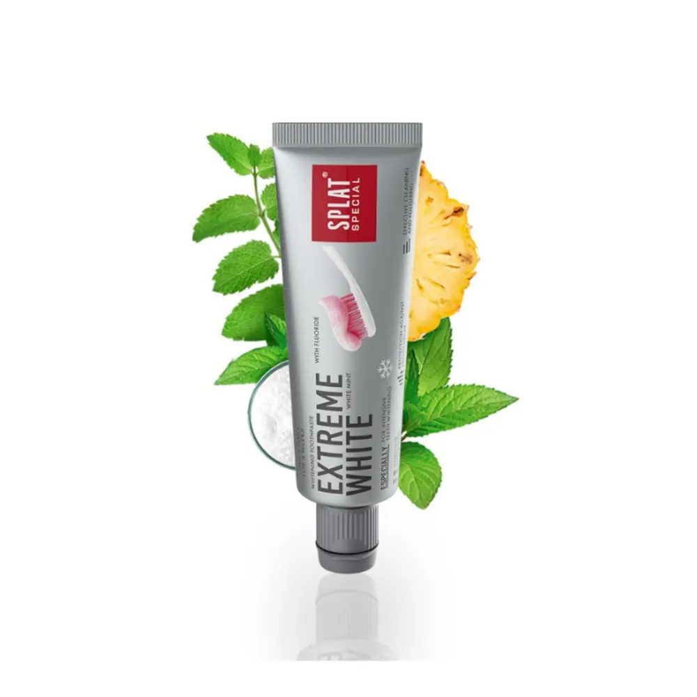 Kem Đánh Răng Thảo Mộc Siêu Trắng Răng, Whitening Toothpaste, Extreme White, Travel Size (20ml) - SPLAT
