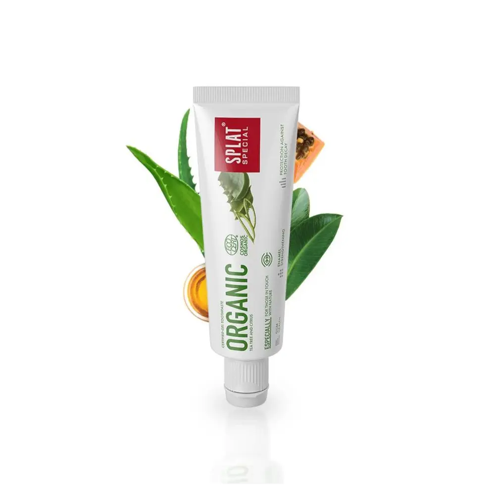 Kem Đánh Răng Thảo Mộc Hữu Cơ, Organic Gel Toothpaste, Tea Tree & Citrus, Travel Size (20ml) - SPLAT