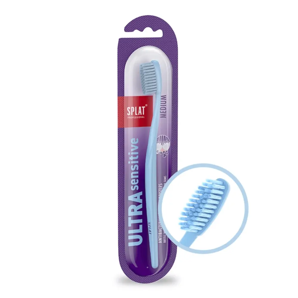 Bàn Chải Đánh Răng Cho Răng Nhạy Cảm, Ultra Sensitive Innovative Toothbrush, Medium - SPLAT