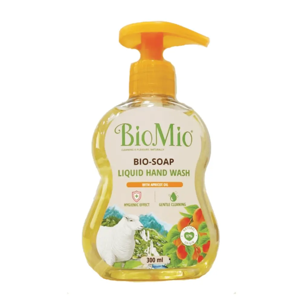 Nước Rửa Tay Hương Đào, Bio-Soap Liquid Hand Wash with Apricot Oil (300ml) - BIO MIO
