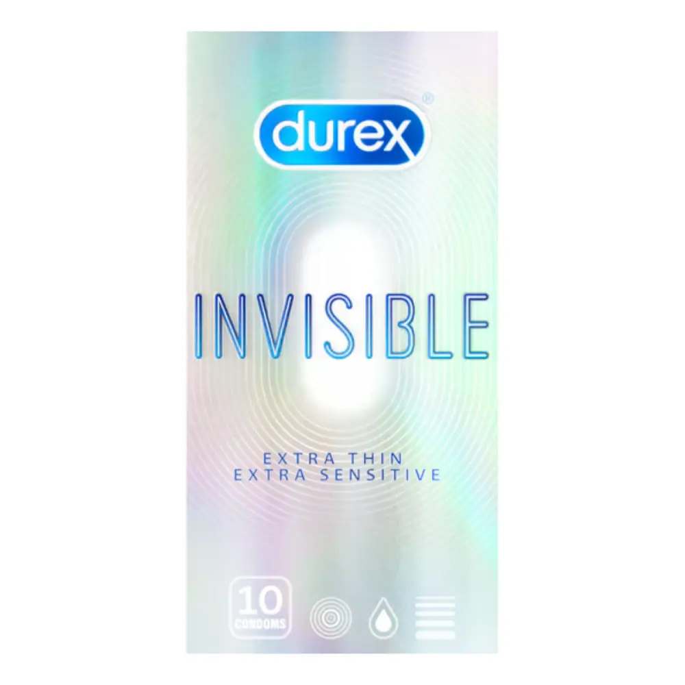 Bao Cao Su, Invisible Condoms, 10 Cái - DUREX