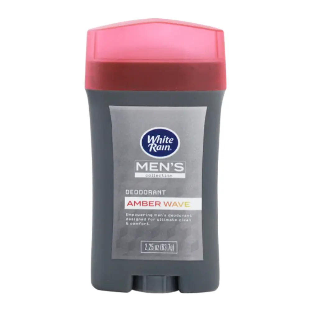 Sáp Khử Mùi Cho Nam, Men`s Collection, Deodorant Amber Wave, 2.25 oz (63.7g) - WHITE RAIN