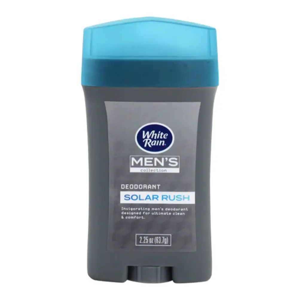 Sáp Khử Mùi Cho Nam, Men`s Collection, Deodorant Solar Rush, 2.25 oz (63.7g) - WHITE RAIN