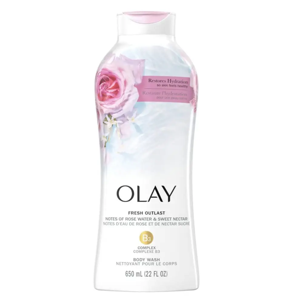 Sữa Tắm Mật Hoa hồng, Body Wash, Fresh Outlast Rose Water & Sweet Nectar, 22 fl oz (650ml) - OLAY