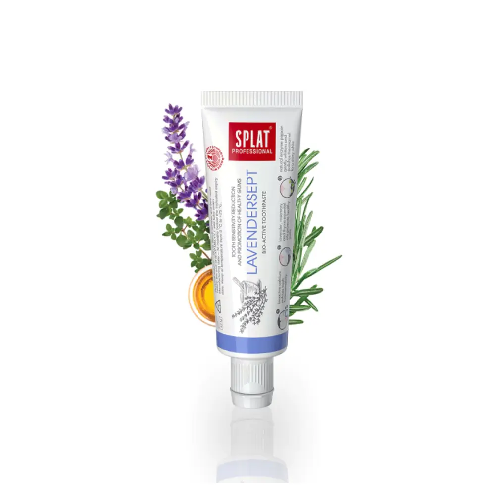 Kem Đánh Răng Thảo Mộc Chăm Sóc Răng & Nướu Nhạy Cảm, Lavendersept, Bio-Active Toothpaste, Travel Size (20ml) - SPLAT