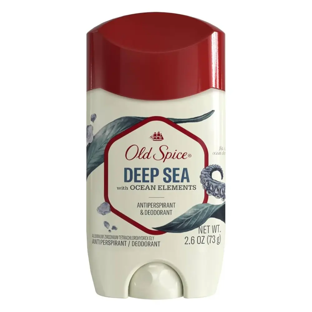 Sáp Khử Mùi Cơ Thể, Antiperspirant & Deodorant, Deep Sea with Ocean Elements, 2.6 oz (73g) - OLD SPICE