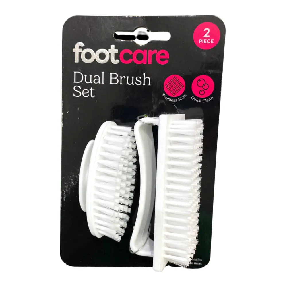 Bàn Chải Chân (Nhiều Màu), Foot Care, Dual Brush Set, 2 Cái - UNCLE BILLS