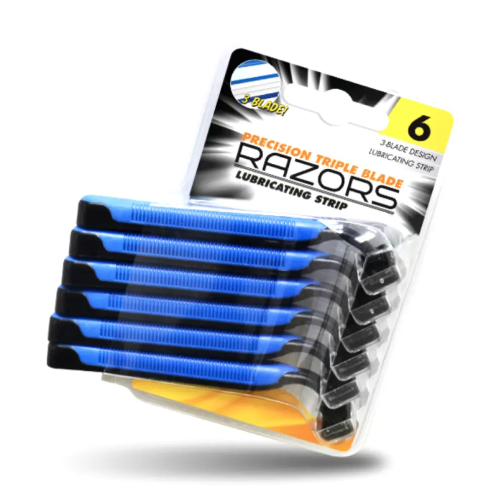 Dao Cạo Dùng Một Lần Cho Nam, Precision Triple Blade Razors, 6 Cái - UNCLE BILLS
