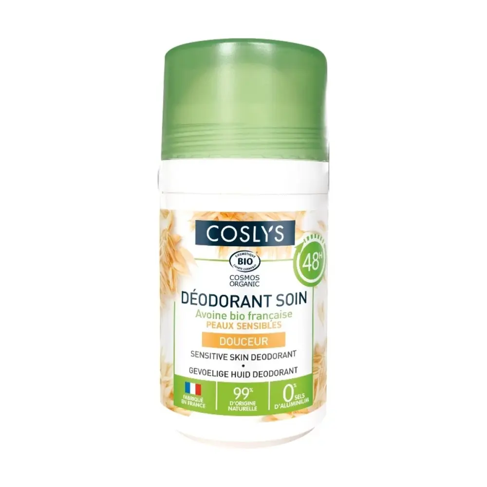 Lăn Khử Mùi Hữu Cơ Dành Cho Da Nhạy Cảm, Bio Sensitive Skin Deodorant (50ml) - COSLYS