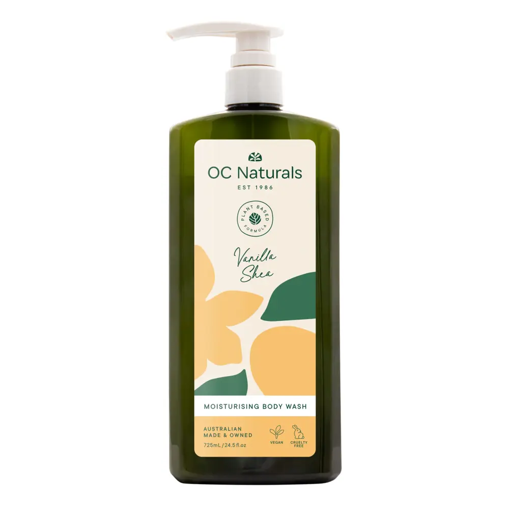 Sữa Tắm Dưỡng Ẩm Vani & Bơ Hạt Mỡ, Moisturising Body Wash, Vanilla & Shea, 24.5 fl oz (725ml) - OC NATURALS